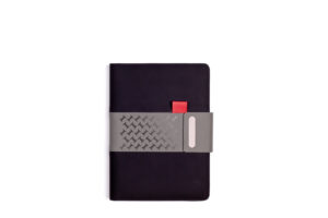 FINTE A5 portfolio PU černá s potiskem