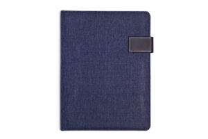 STREPIA A4 portfolio textil /D modrá s potiskem