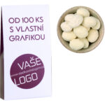 Mandle v bílé čokoládě a kokosu 40 g  s potiskem