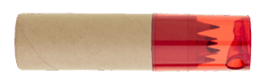 MAGINE 6 pastelky krátké s ořezávátkem červená s potiskem
