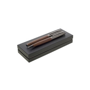 GENERO WOOD sada kov BP+RP hnědá s potiskem
