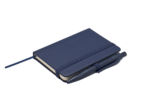 PURENOTE SET MINI zápisník A7 s propiskou modrá navy s potiskem